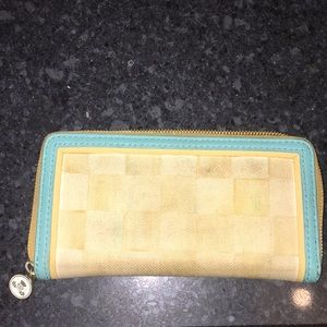 Mackenzie Childs checkered wallet